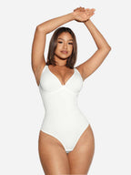 V-Neck Tummy Control Sculpt Bodysuit