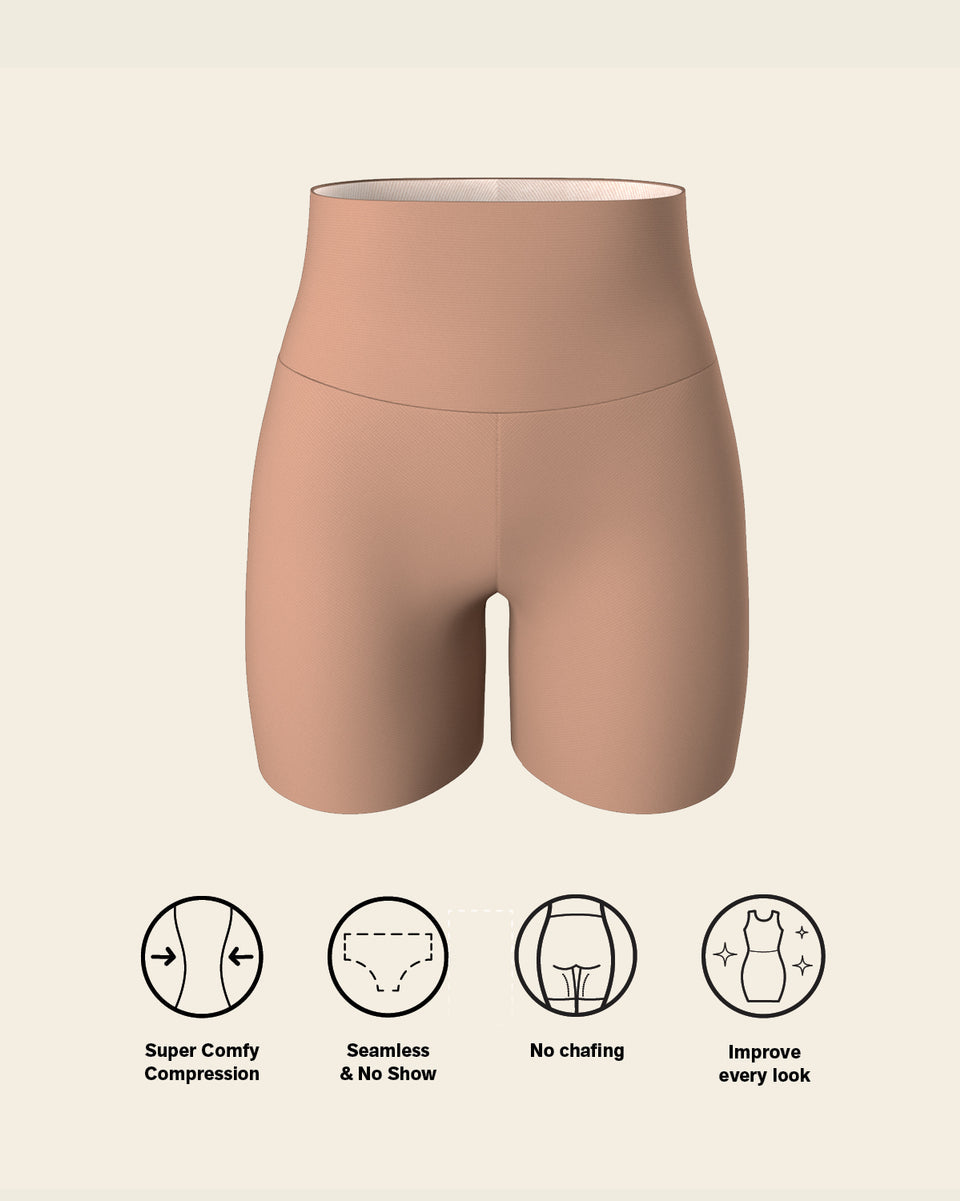 Stay-In-Place Seamless Shapewear Shorts
