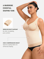 Seamless Everyday Tummy Control Wide Strap Tank Top