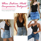Wireless Plunge  Bodysuit for Women
