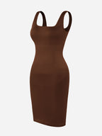 Tummy Control Square Neck Everyday Dress