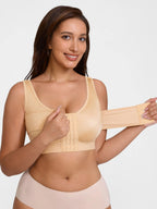 Support Front-Closure Breathable Bra