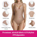 Wireless Plunge  Bodysuit for Women