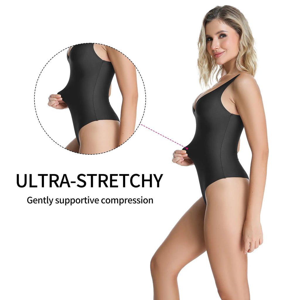 Wireless Plunge  Bodysuit for Women