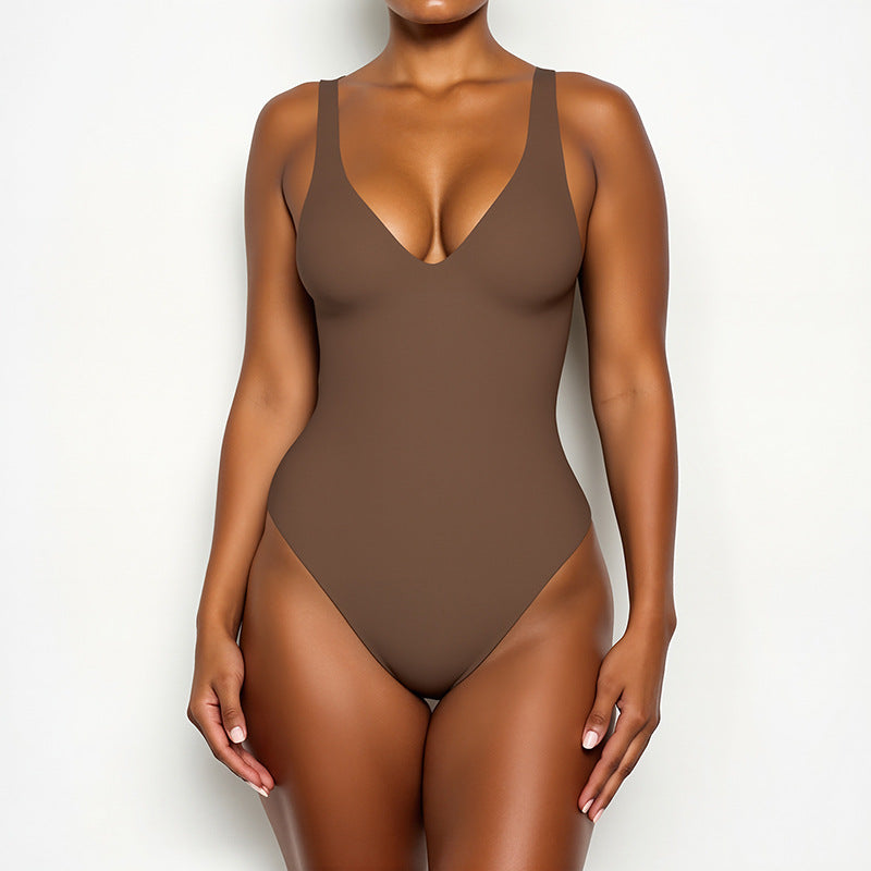 Wireless Plunge  Bodysuit for Women