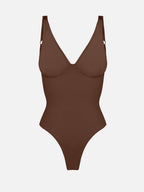 Velvibra V-Neck Tummy Control Bodysuit