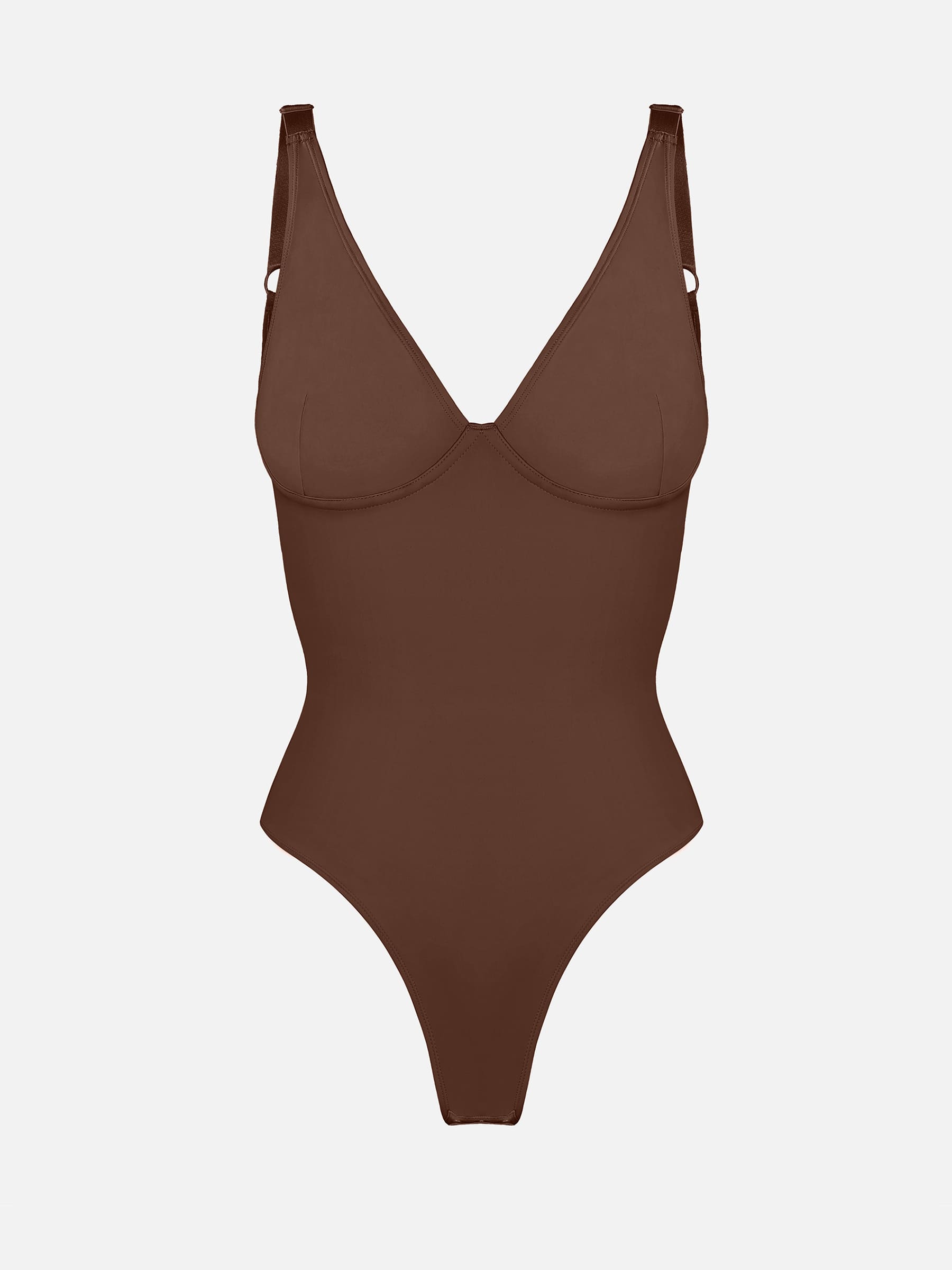 Velvibra V-Neck Tummy Control Bodysuit