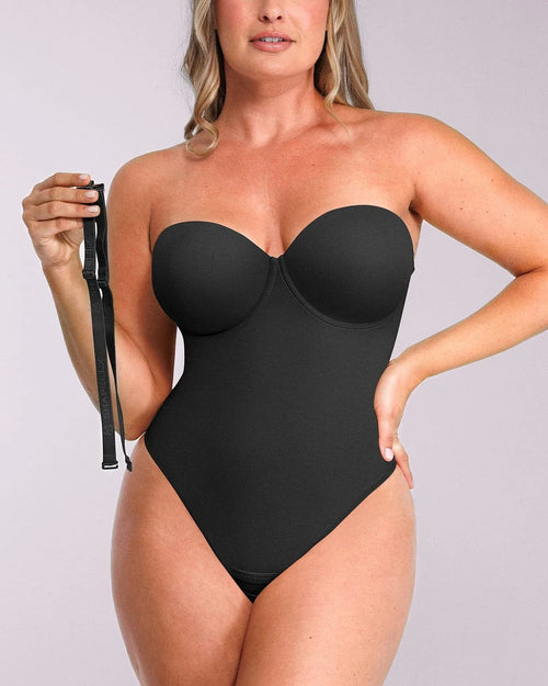 Bare Essentials™ AirSlim® Strapless Thong Bodysuit