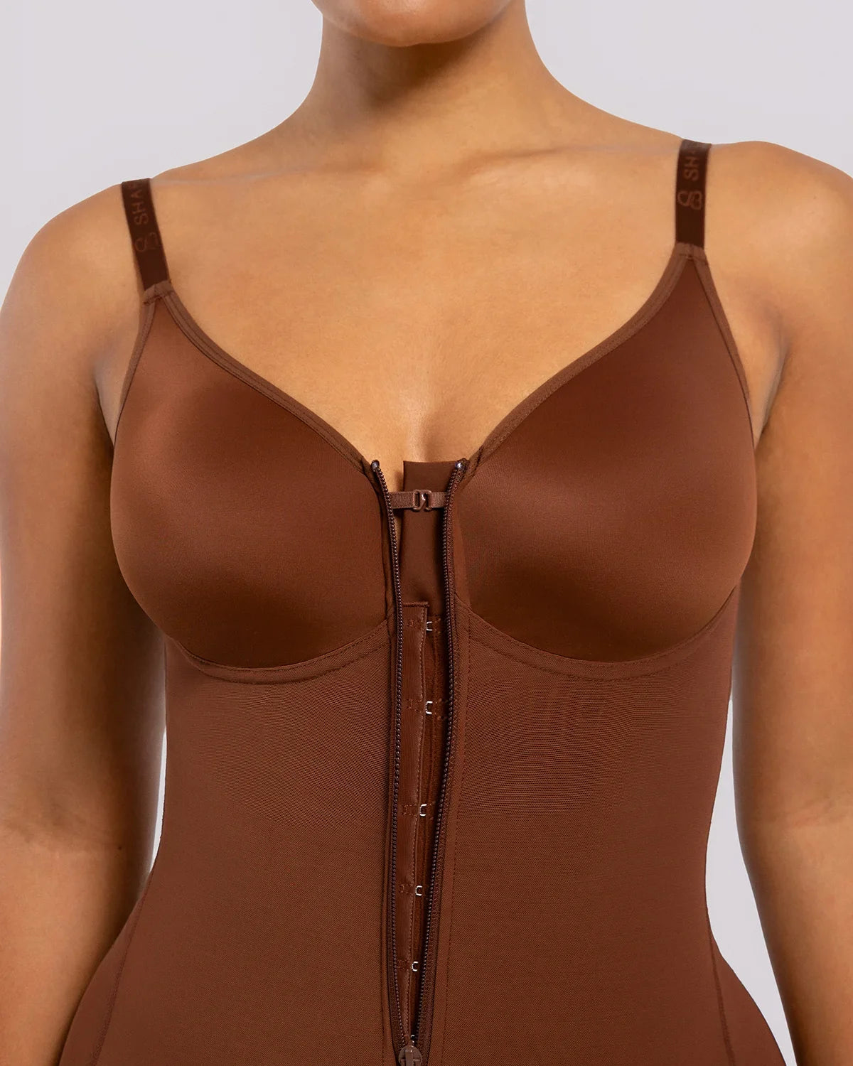 Velvibra™  Hourglass Full Body Brief Bodysuit