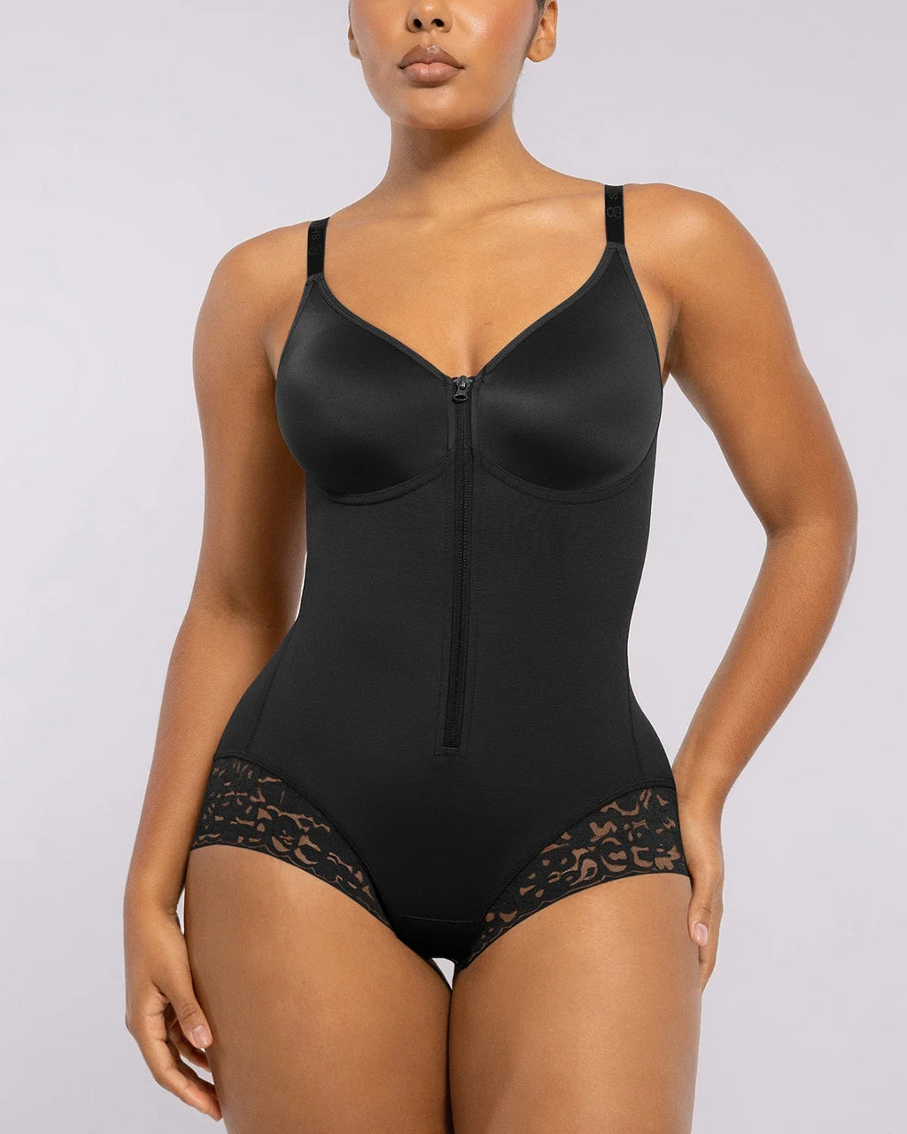 Velvibra™  Hourglass Full Body Brief Bodysuit