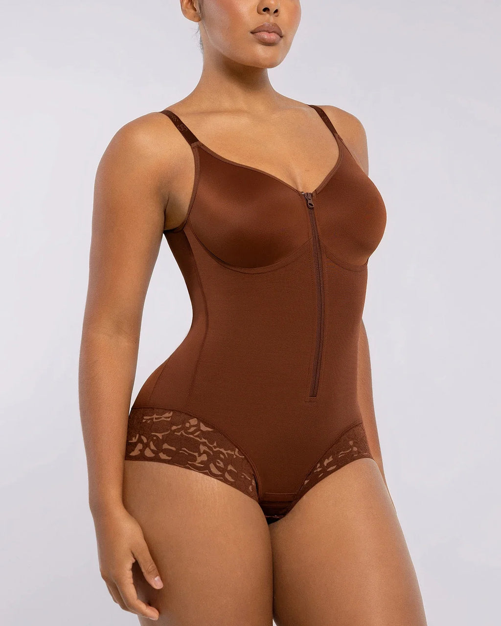 Velvibra™  Hourglass Full Body Brief Bodysuit