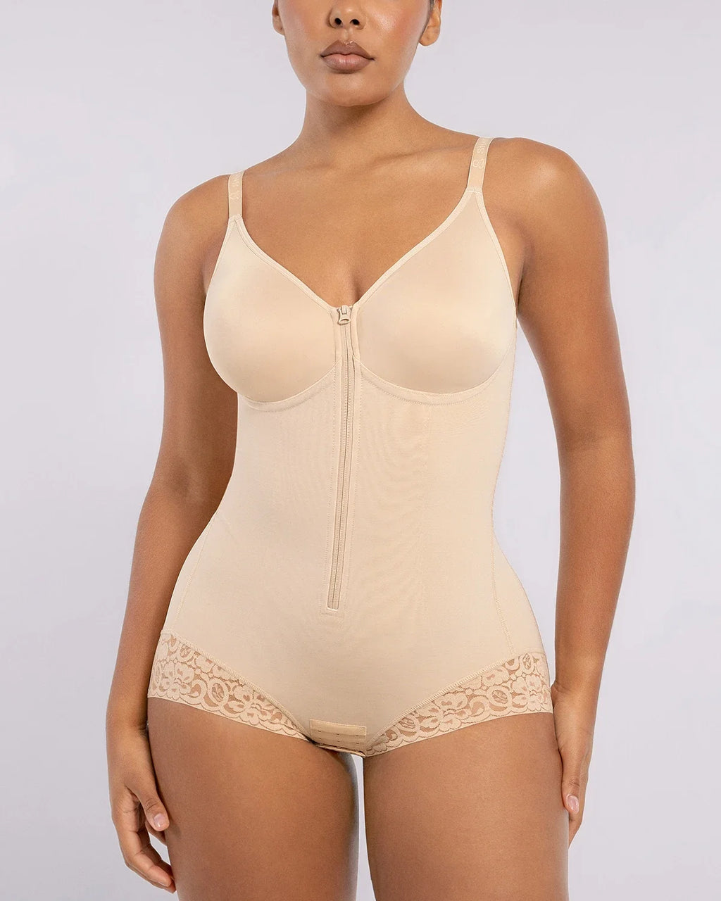 Velvibra™  Hourglass Full Body Brief Bodysuit