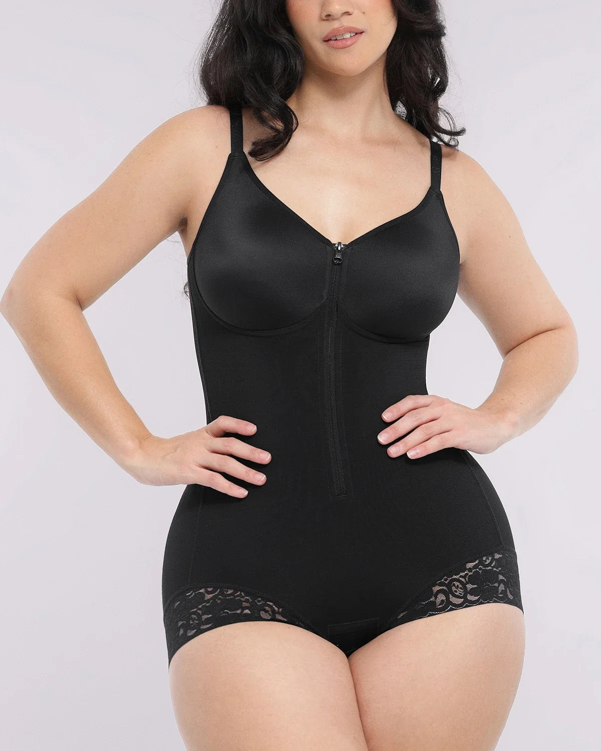 Velvibra™  Hourglass Full Body Brief Bodysuit