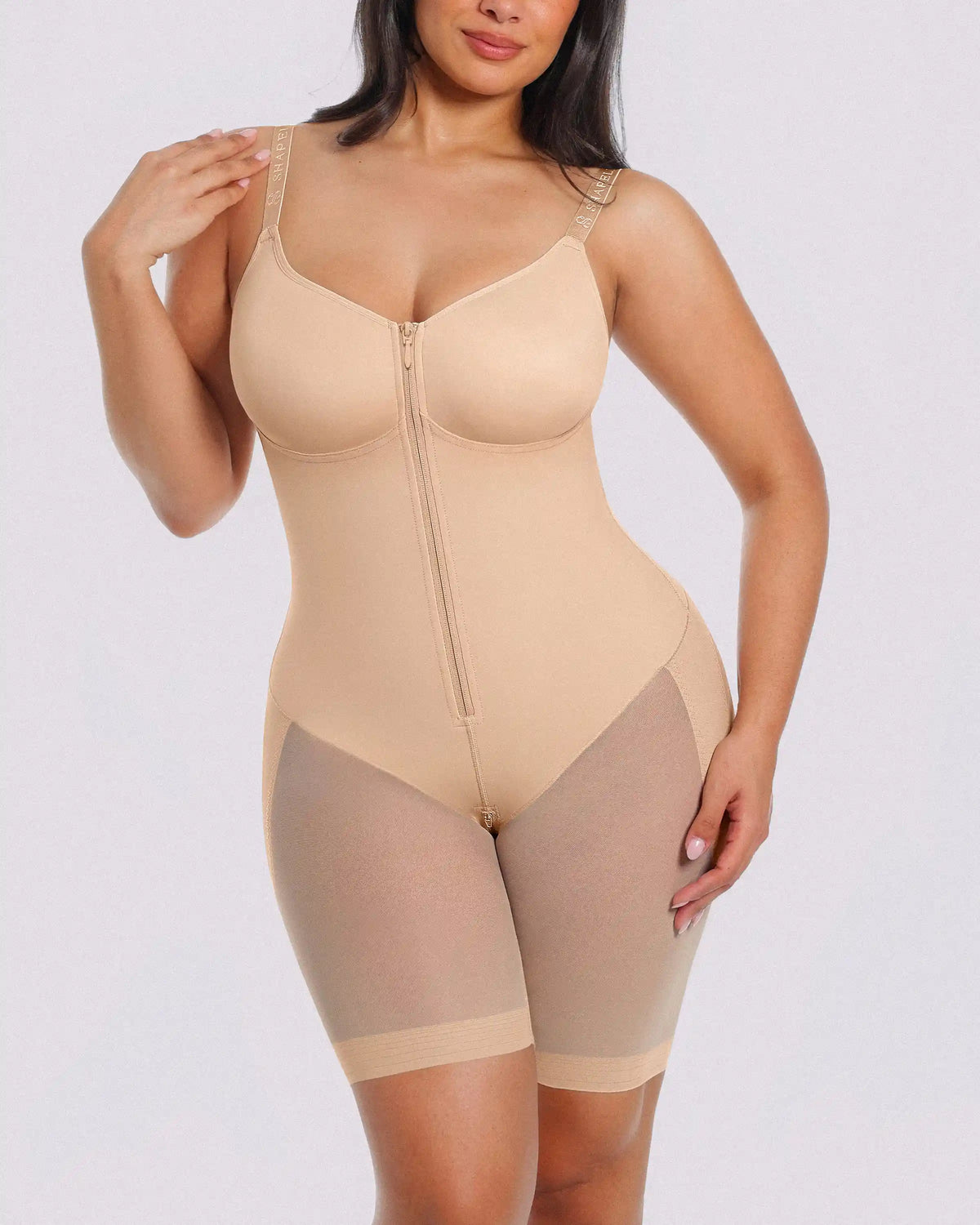 Bare Essentials™ AirSlim® Hourglass Full Body Mid Thigh Bodysuit