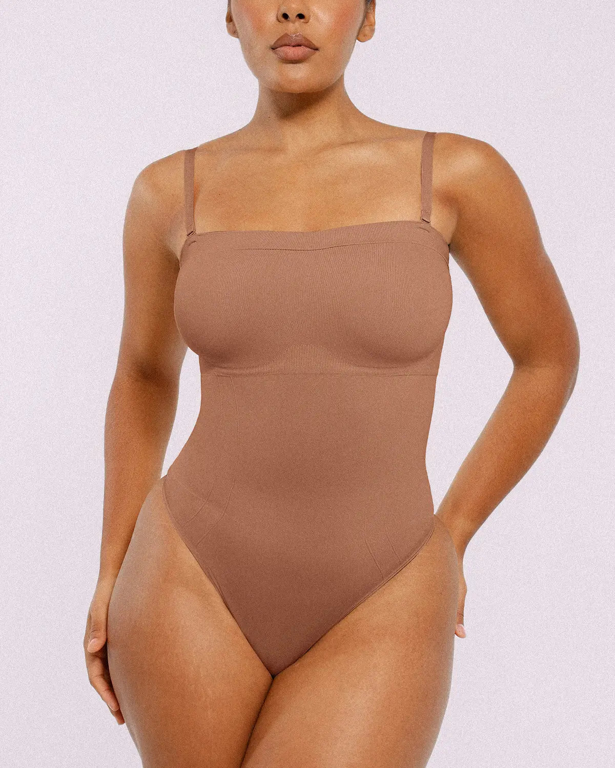 Bare Essentials™ Skin Flow Strapless Sculpt Thong Bodysuit