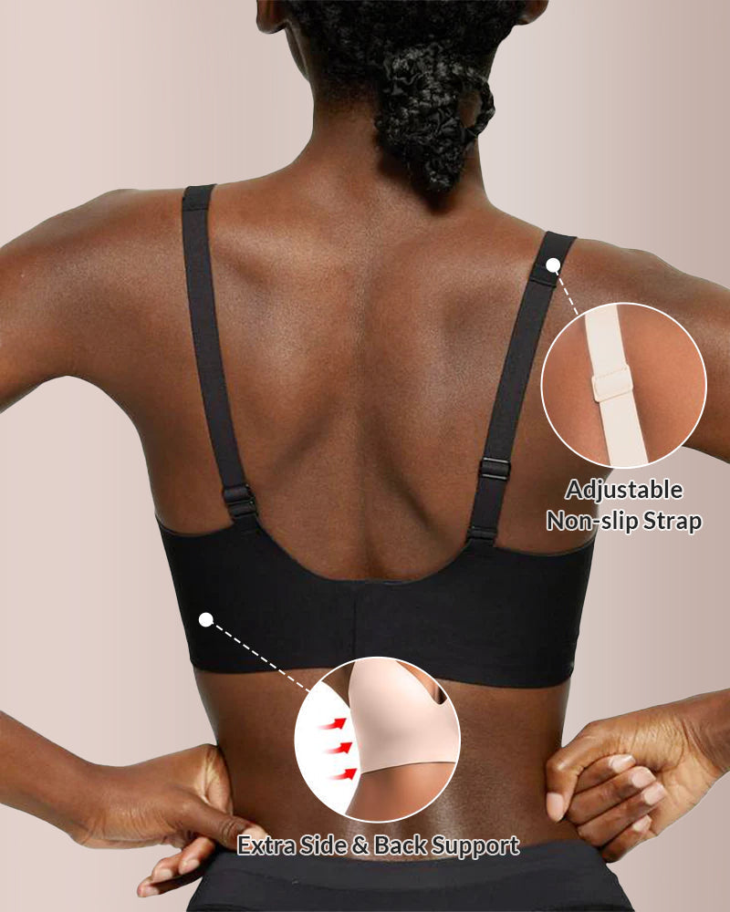 Velvibra™ Deep V Lift Seamless Jelly Bra