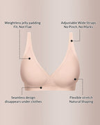 Velvibra™ Deep V Lift Seamless Jelly Bra
