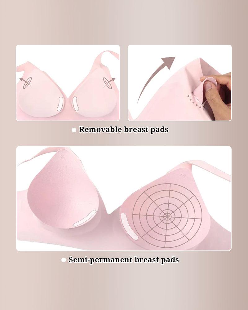 Velvibra™ Deep V Lift Seamless Jelly Bra