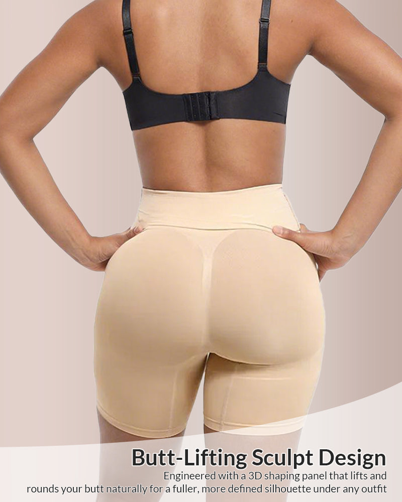 Velvibra™ High-Waisted Seamless Shapewear Shorts Tummy Control & Body Sculpting