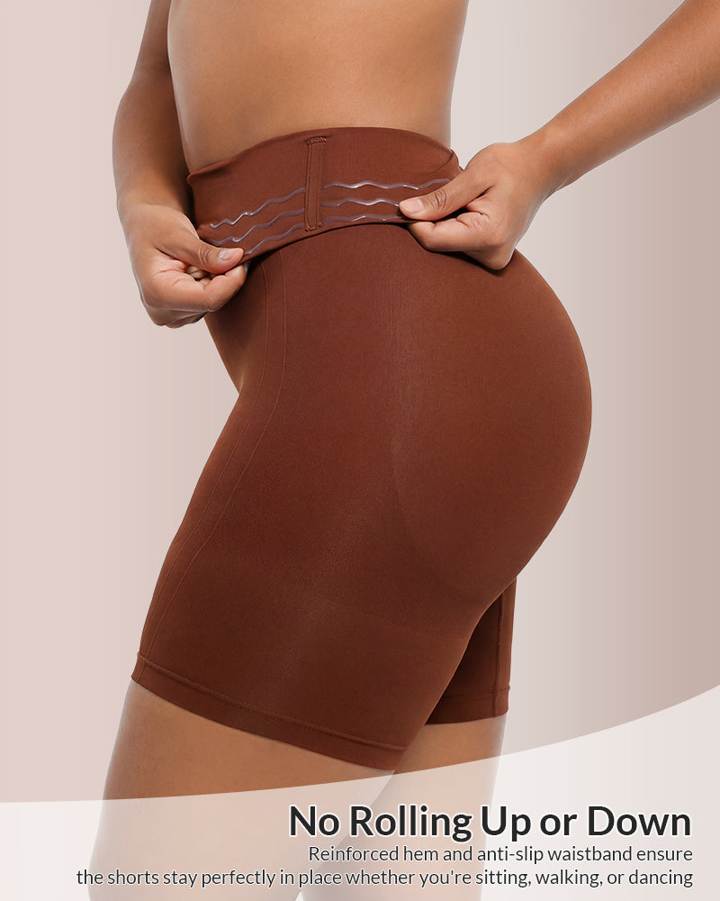 Velvibra™ High-Waisted Seamless Shapewear Shorts Tummy Control & Body Sculpting