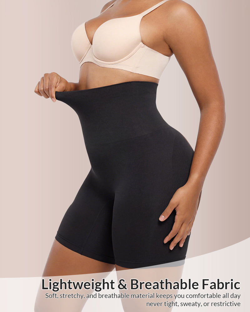 Velvibra™ High-Waisted Seamless Shapewear Shorts Tummy Control & Body Sculpting