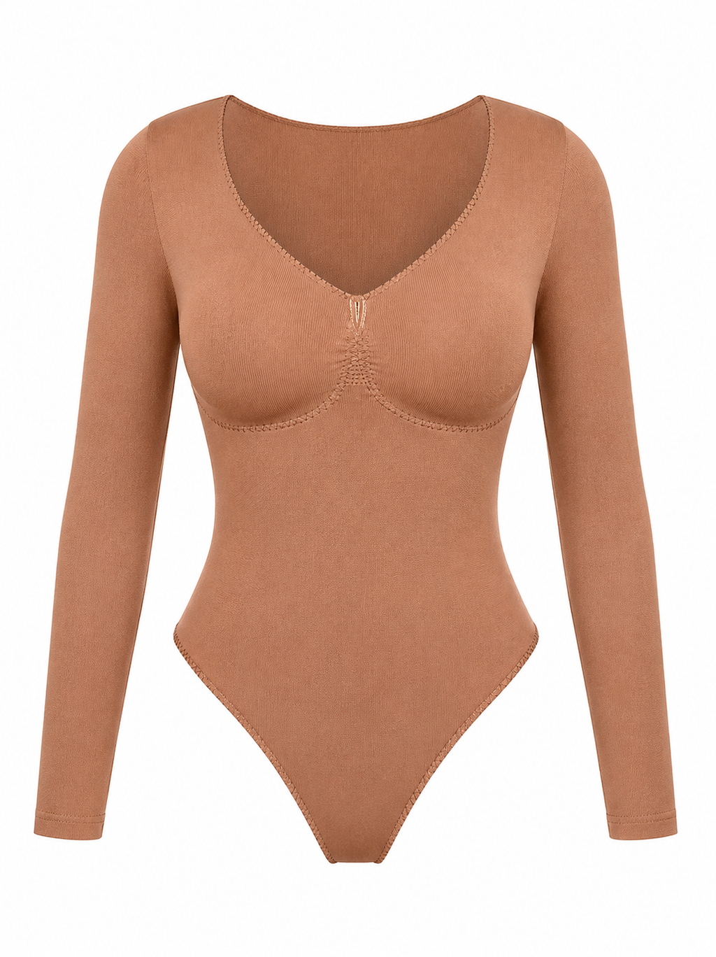 Seamless Long Sleeve Bodysuit Tummy Control Shapewear