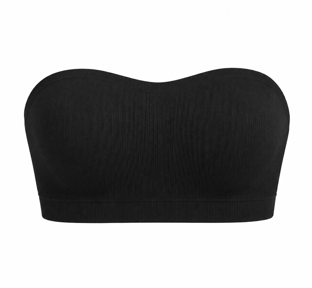 Wireless Strapless Tube Top  Seamless Bandeau Bra, Supportive No-Show Comfort Top
