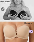 Convertible Strapless Front-Closure Push-Up Bra