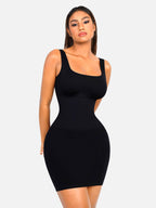 Tummy Control Square Neck Everyday Dress