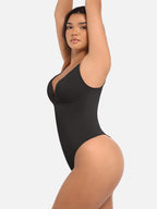 Velvibra V-Neck Tummy Control Bodysuit