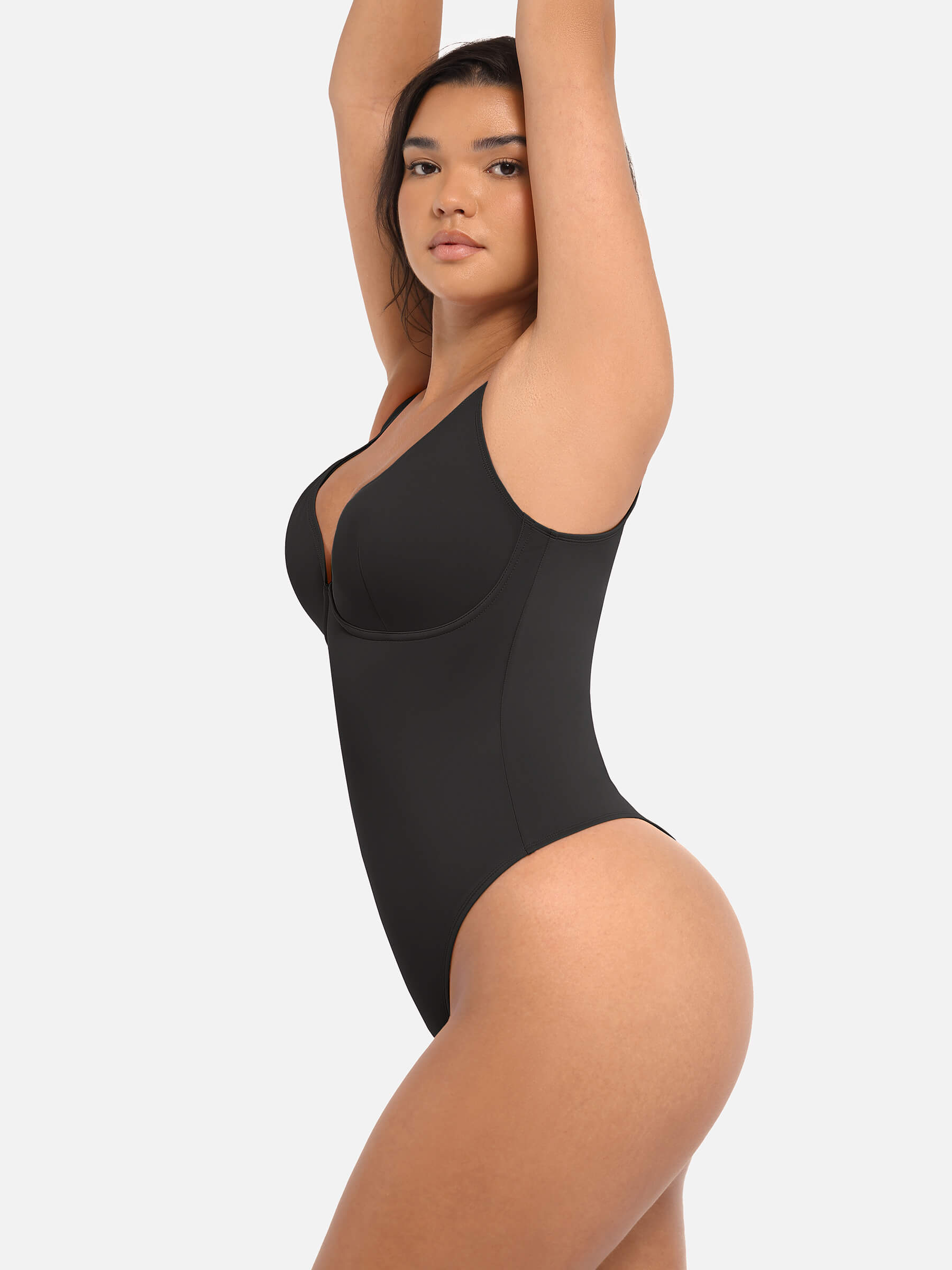 V-Neck Tummy Control Bodysuit