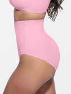 Built-in Elastic Mid-Waist Shaping Panties
