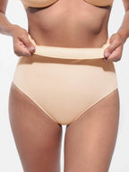 Built-in Elastic Mid-Waist Shaping Panties