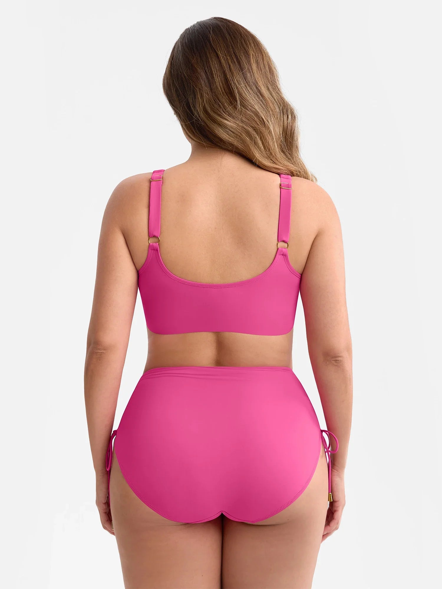 Tummy Control Drawstring Bikini Swimsuit
