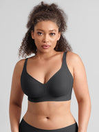 Jelly-Support Plunge Wireless Seamless Bra