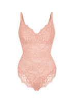 Lace V-Neck Breathable Bodysuit