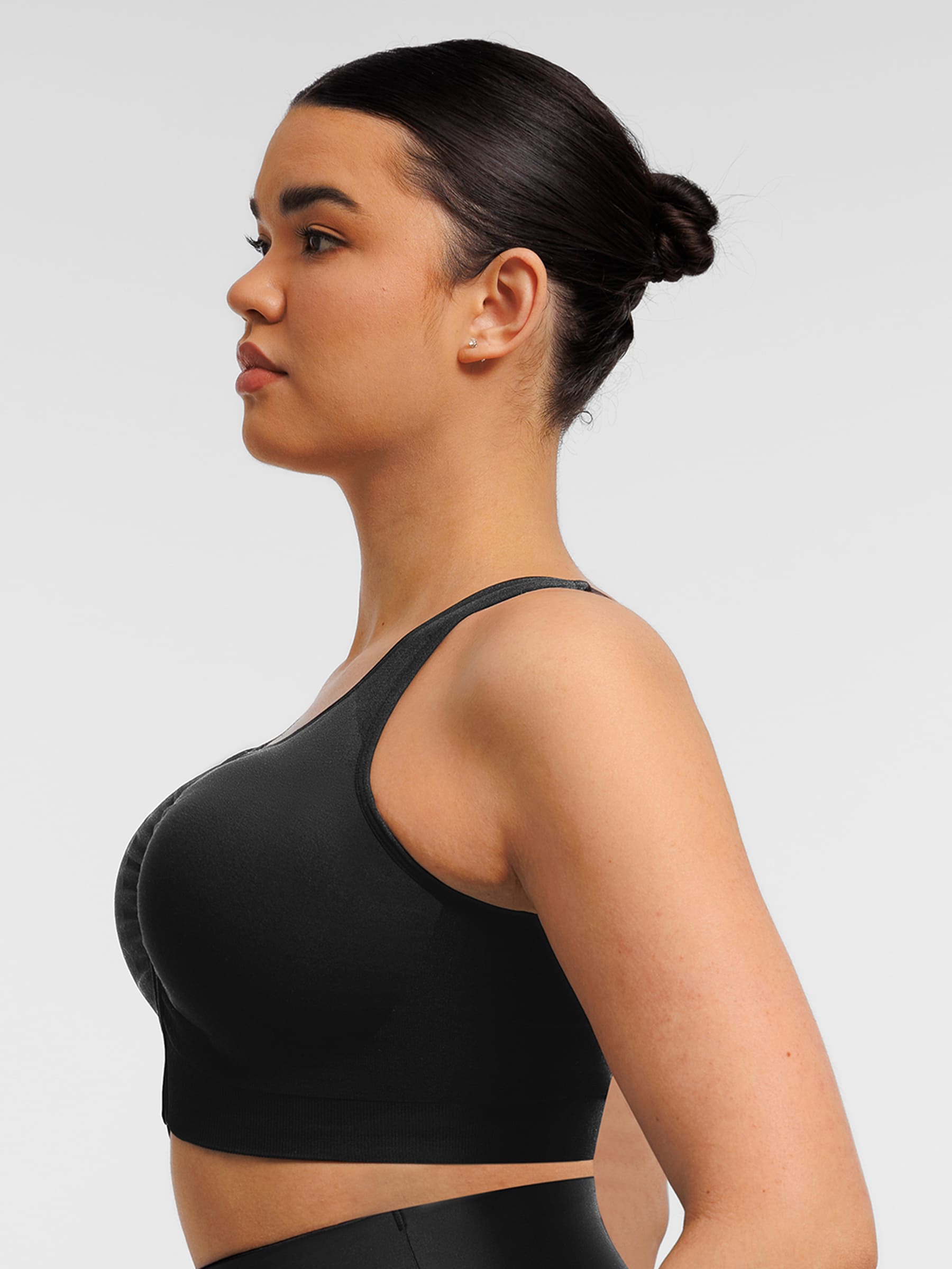 Seamless Front-Opening Zipper Bra