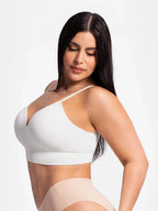 Lift Adjustable Seamless Wireless Ribbed Bra
