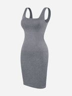 Tummy Control Square Neck Everyday Dress