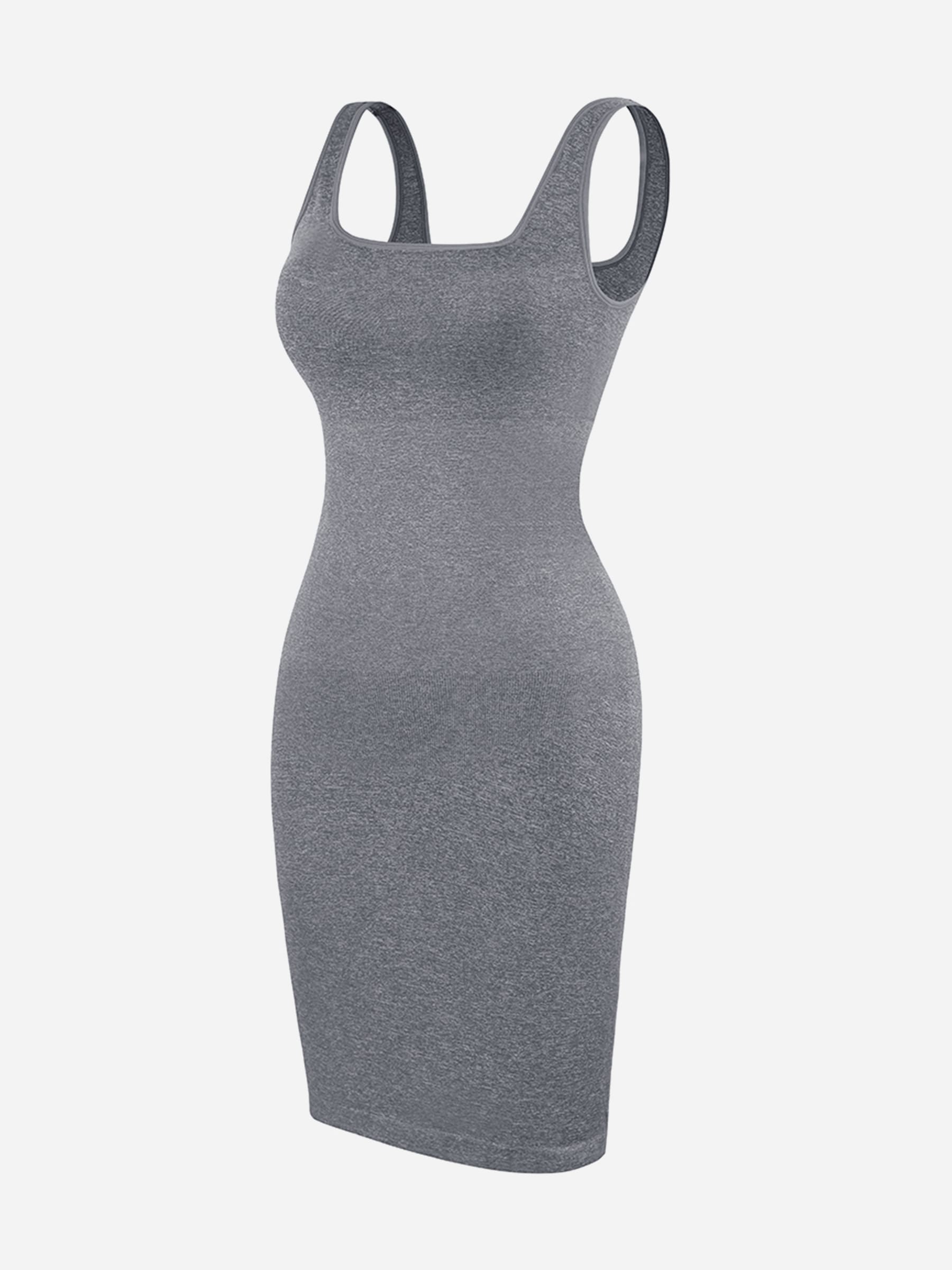 Tummy Control Square Neck Everyday Dress