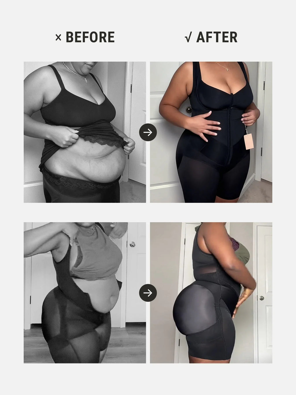 U-Shaped Faja Tummy Control Butt Lift Bodysuit