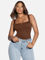 Square Neck Ultra-Stretch Sculpt Bodysuit