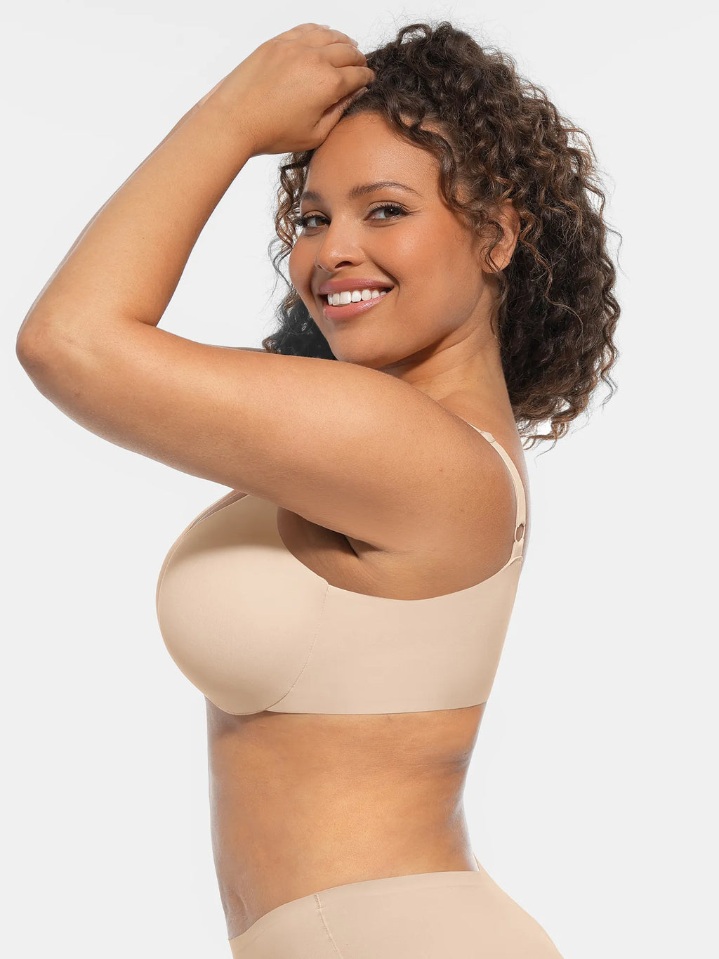 Adjustable-Strap Underwire Deep V-neck Bra Bundle