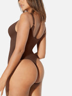 V-Neck Tummy Control Sculpt Bodysuit