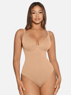 V-Neck Tummy Control Sculpt Bodysuit
