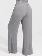Ribbed Wide-Leg Soft Lounge Pants