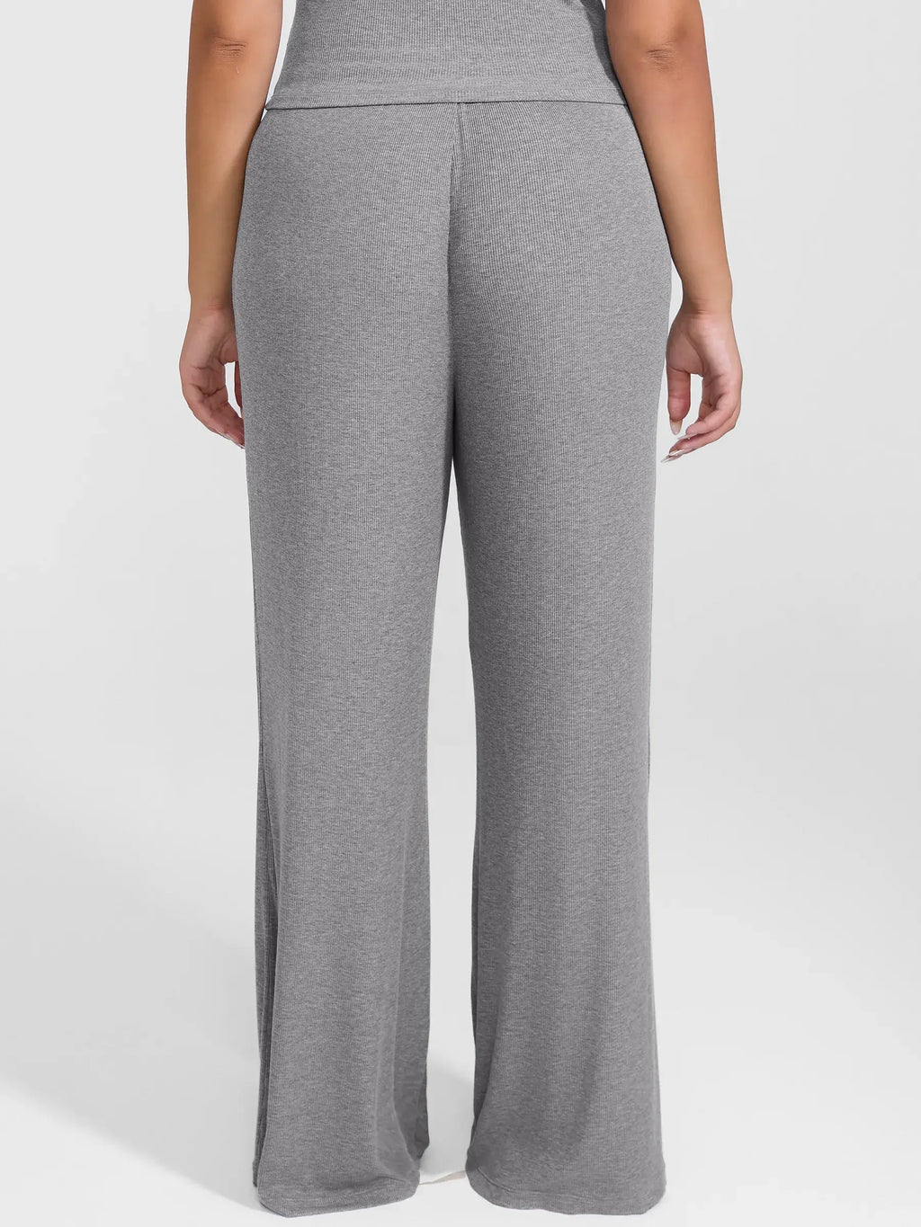 Ribbed Wide-Leg Soft Lounge Pants