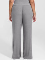 Ribbed Wide-Leg Soft Lounge Pants