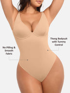 Velvibra V-Neck Tummy Control Bodysuit