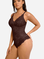 Lace V-Neck Breathable Bodysuit